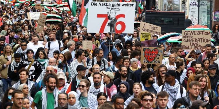 تظاهرات مردم برلین در اعتراض به افزایش اجاره بهای مسکن