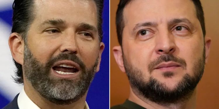 تهدید و تمسخر زلنسکی از سوی پسر ارشد ترامپ: مستمریات به زودی قطع میشود