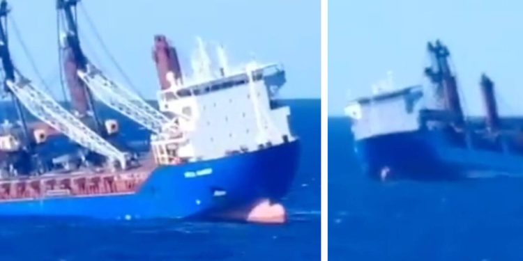 کشتی باری روسیه در دریای مدیترانه غرق شد/ ۲ خدمه آن مفقودند