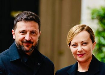 دیدار ملونی با زلنسکی در رم و استقبال از آمادگی کی‌یف برای برقراری آتش بس