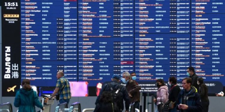 لغو پرواز فرودگاه Shirisitova Moscow پس از محدودیت های پرواز